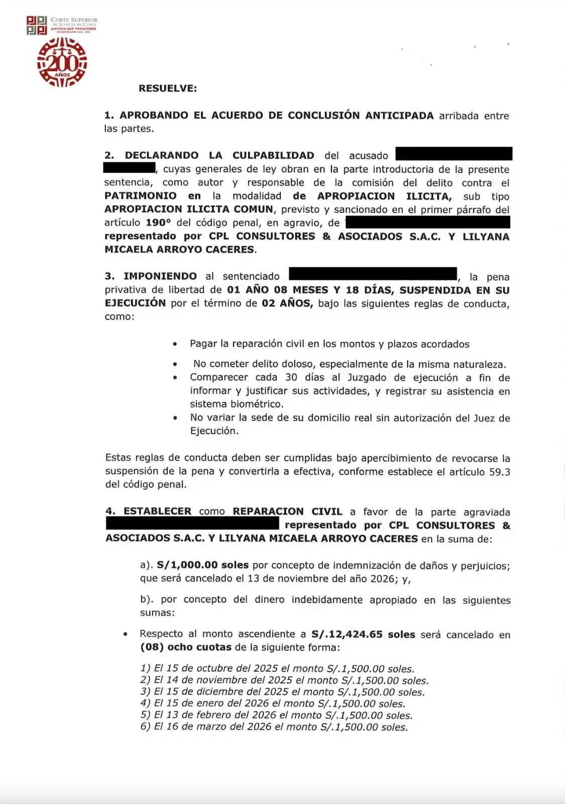 Resolución judicial – página 6