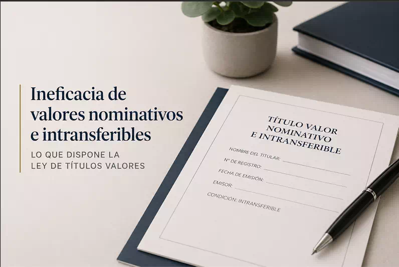 Ineficacia de valores nominativos e intransferibles: alcances y procedimiento según la Ley de Títulos Valores