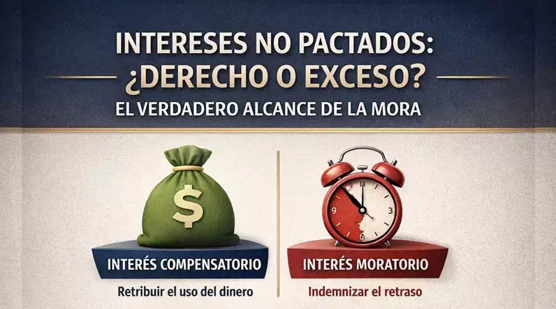 Intereses no pactados, ¿derecho o exceso? El verdadero alcance de la mora